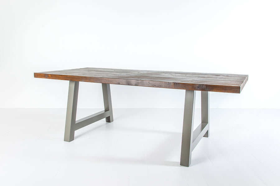 Rochester Dining Table - Long Overhang Custom Frame